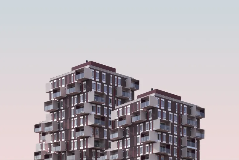 Plan d'un building en 3d pouvant inspirer une maquette